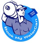 Building a location-based water can ordering & delivery platform logo